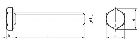 ASTM A320 Grade L7 Hex Screws to DIN 933